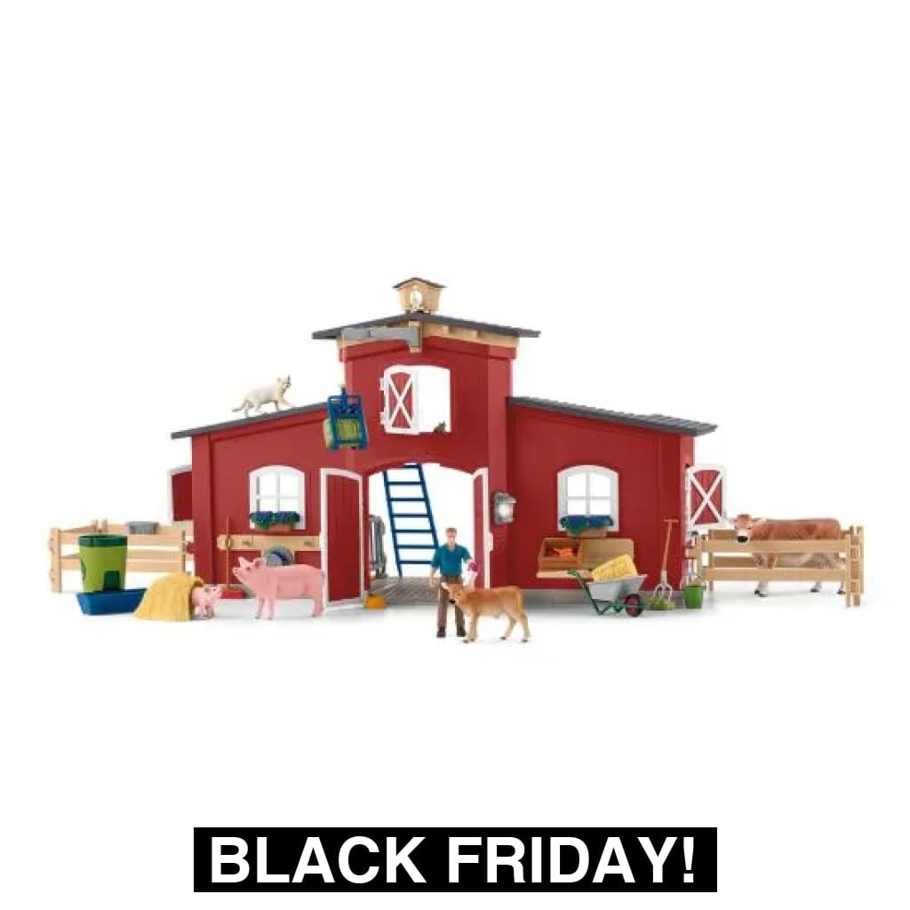 Sl42606 Schleich Large Barn With Animals And Accessories Figures (All Scales)