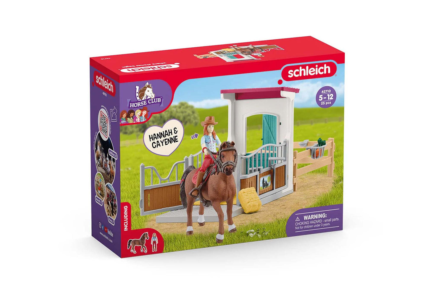 SL42710 Schleich Horse Box with Hannah & Cayenne