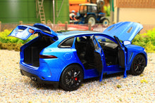 Load image into Gallery viewer, TAY32110020 TAYUMO 1:32 Scale Jaguar F Pace in Met Blue with lights and sound