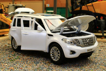 Load image into Gallery viewer, TAY32115013 Tayumo 1:32 Scale Nissan Patrol 4x4 vehicle in white with lights and sound