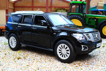 Load image into Gallery viewer, TAY32115014 Tayumo 1:32 Scale Nissan Patrol in Black Y62 4x4