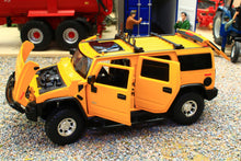 Load image into Gallery viewer, TAY32160012 TAYUMO 1:32 Scale Hummer H2 4X4 in Yellow with lights and sound