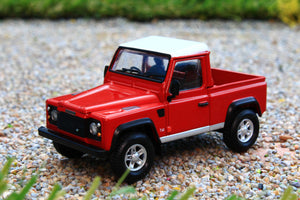 TSMGLT00323R MiniGT 1:64 Scale Land Rover Defender 90 Pickup in Masai Red
