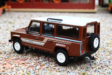 Load image into Gallery viewer, TSMMGT00734R Mini GT 1:64 Scale Land Rover Defender 110 1985 County Station Wagon in Russet Brown RHD