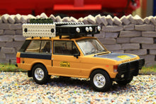 Load image into Gallery viewer, TSMMGT01144L MINIGT 1:64 Scale Range Rover 1981 Camel Trophy Sumatra C Swoboda K Mentel Winner LDH