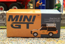 Load image into Gallery viewer, TSMMGT01144L MINIGT 1:64 Scale Range Rover 1981 Camel Trophy Sumatra C Swoboda K Mentel Winner LDH