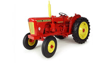 Load image into Gallery viewer, Universal Hobbies 1:16 scale red and yellow David Brown 950 Implematic model tractor with detailed engine bonnet grille and large rear wheels