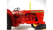 Load image into Gallery viewer, Universal Hobbies red and yellow David Brown 950 collectible tractor model shown in close up with detailed engine, wheels and steering wheel