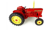 Load image into Gallery viewer, Red and yellow Universal Hobbies 1:16 scale David Brown 950 Implematic collectible tractor model with detailed engine and large textured rear tyres