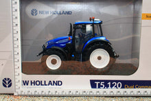 Load image into Gallery viewer, UH6678 Universal Hobbies 1:32 Scale New Holland T5.120 Dual Command 4WD Tractor