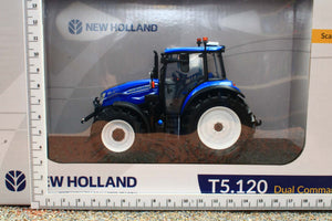 UH6678 Universal Hobbies 1:32 Scale New Holland T5.120 Dual Command 4WD Tractor