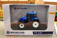 Load image into Gallery viewer, UH6678 Universal Hobbies 1:32 Scale New Holland T5.120 Dual Command 4WD Tractor