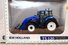 Load image into Gallery viewer, UH6682 Universal Hobbies 1:32 Scale New Holland T5.120 Dual Command 4WD Tractor with Front Loader and bucket 655 LU 2025