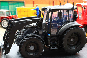 UH6746 Universal Hobbies 1:32 Scale Valtra G135 4WD Tractor with front loader and grab in Titanium Grey