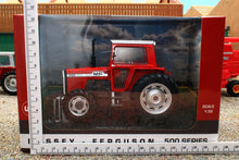 Load image into Gallery viewer, UH6764 Universal Hobbies 1:32 Scale Massey Ferguson 590 4WD Tractor with wide rear tyres Red Cab version