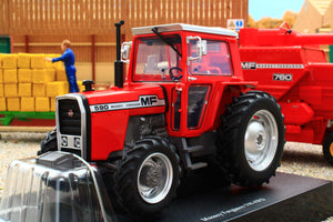 UH6764 Universal Hobbies 1:32 Scale Massey Ferguson 590 4WD Tractor with wide rear tyres Red Cab version