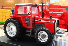 Load image into Gallery viewer, UH6764 Universal Hobbies 1:32 Scale Massey Ferguson 590 4WD Tractor with wide rear tyres Red Cab version