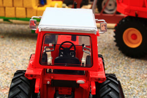 UH6764 Universal Hobbies 1:32 Scale Massey Ferguson 590 4WD Tractor with wide rear tyres Red Cab version