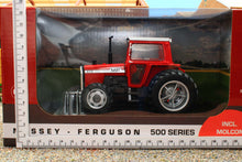 Load image into Gallery viewer, UH6765 Universal Hobbies 1:32 Scale Massey Ferguson 575 4WD Tractor with Molcon Duals Red Cab version