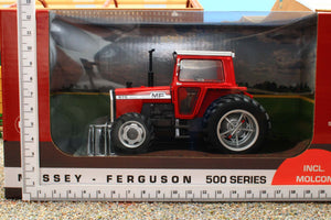 UH6765 Universal Hobbies 1:32 Scale Massey Ferguson 575 4WD Tractor with Molcon Duals Red Cab version