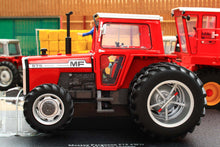 Load image into Gallery viewer, UH6765 Universal Hobbies 1:32 Scale Massey Ferguson 575 4WD Tractor with Molcon Duals Red Cab version