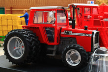 Load image into Gallery viewer, UH6765 Universal Hobbies 1:32 Scale Massey Ferguson 575 4WD Tractor with Molcon Duals Red Cab version