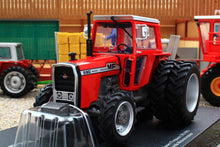 Load image into Gallery viewer, UH6766 Universal Hobbies 1:32 Scale Massey Ferguson 590 4WD Tractor with Molcon Duals Red Cab version