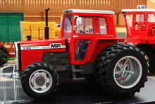 Load image into Gallery viewer, UH6766 Universal Hobbies 1:32 Scale Massey Ferguson 590 4WD Tractor with Molcon Duals Red Cab version