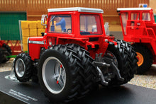 Load image into Gallery viewer, UH6766 Universal Hobbies 1:32 Scale Massey Ferguson 590 4WD Tractor with Molcon Duals Red Cab version