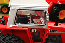 Load image into Gallery viewer, UH6767 Universal Hobbies 1:32 Scale Massey Ferguson 575 2WD Tractor with Molcon Duals Silver Red Cab version