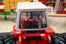 Load image into Gallery viewer, UH6768 Universal Hobbies 1:32 Scale Massey Ferguson 590 2WD Tractor with Molcon Duals Silver Red Cab version