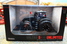 Load image into Gallery viewer, UH6819 Universal Hobbies Valtra S416 Unlimited 4WD Tractor on Duals in Matt Black