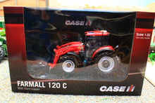 Load image into Gallery viewer, UH6822 Universal Hobbies Case IH Farmall 120C Tractor with Front Loader