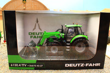 Load image into Gallery viewer, UH6859 Universal Hobbies 1:32 Scale Deutz Fahr 6150.4 TTV 4WD Tractor with front loader
