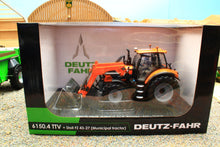 Load image into Gallery viewer, UH6861 Universal Hobbies 1:32 Scale Deutz Fahr 6150.4 TTV 4WD Tractor Municipal Version with Stoll FZ Front Loader Limited Edition