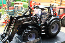 Load image into Gallery viewer, UH6862 Universal Hobbies 1:32 Scale Deutz Fahr 6150.4 TTV Warrior 4WD Tractor Gloss Black with Front Loader Limited Edition