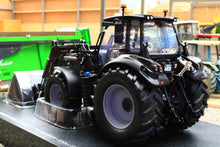 Load image into Gallery viewer, UH6862 Universal Hobbies 1:32 Scale Deutz Fahr 6150.4 TTV Warrior 4WD Tractor Gloss Black with Front Loader Limited Edition