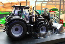 Load image into Gallery viewer, UH6862 Universal Hobbies 1:32 Scale Deutz Fahr 6150.4 TTV Warrior 4WD Tractor Gloss Black with Front Loader Limited Edition