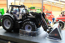 Load image into Gallery viewer, UH6862 Universal Hobbies 1:32 Scale Deutz Fahr 6150.4 TTV Warrior 4WD Tractor Gloss Black with Front Loader Limited Edition