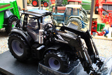 Load image into Gallery viewer, UH6862 Universal Hobbies 1:32 Scale Deutz Fahr 6150.4 TTV Warrior 4WD Tractor Gloss Black with Front Loader Limited Edition