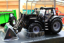 Load image into Gallery viewer, UH6862 Universal Hobbies 1:32 Scale Deutz Fahr 6150.4 TTV Warrior 4WD Tractor Gloss Black with Front Loader Limited Edition