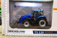 Load image into Gallery viewer, UH6874 Universal Hobbies New Holland T5.120 Tractor with Front Loader