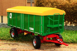 W7827 Wiking Two Axle Three Way Kroger Agroliner Tipper Trailer Hkd302 Tractors And Machinery (1:32