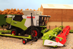 W7857 Wiking 1:32 Scale Claas Trion 720 Montana Combine Harvester with Convio 1080 Header and Trailer