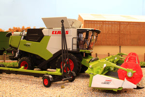 W7857 Wiking 1:32 Scale Claas Trion 720 Montana Combine Harvester with Convio 1080 Header and Trailer