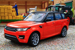 WEL24059R WELLY 1:24 Scale Range Rover Sport in Chilli Red Orange