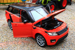 WEL24059R WELLY 1:24 Scale Range Rover Sport in Chilli Red Orange