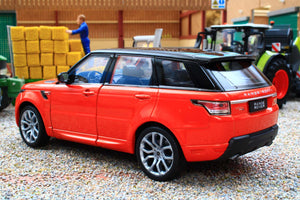 WEL24059R WELLY 1:24 Scale Range Rover Sport in Chilli Red Orange