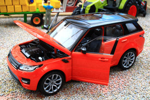 WEL24059R WELLY 1:24 Scale Range Rover Sport in Chilli Red Orange