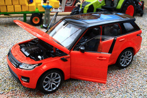 WEL24059R WELLY 1:24 Scale Range Rover Sport in Chilli Red Orange